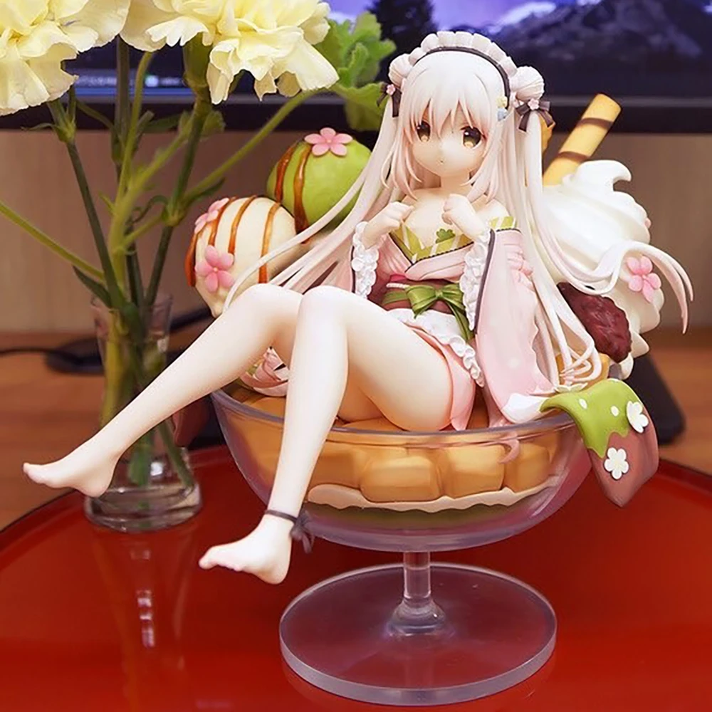 20cm Shiratama Komame Native Grizzry Panda 1/6 Girls Toys Japanese Anime PVC Action Figure Toy Game Collectible Model Doll