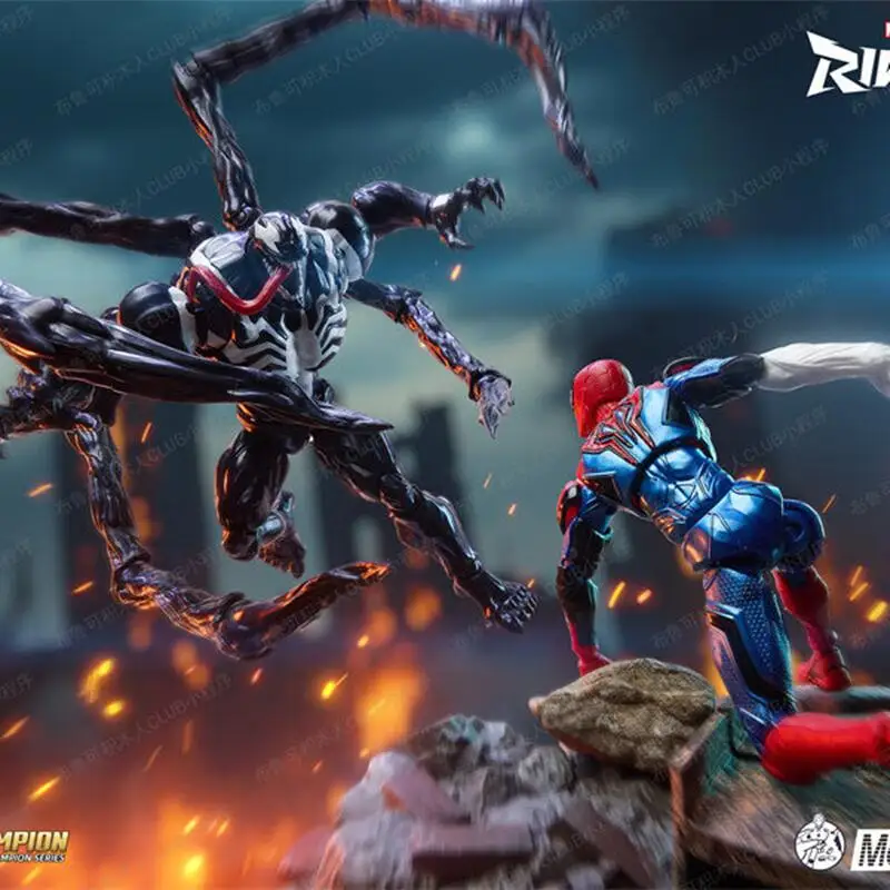 BLOKEES Spider Man Venom Peni Parker Marvel CHAMPION CLASS Version Action Figure Joint Movable Assembled Movie Model Toys Gift