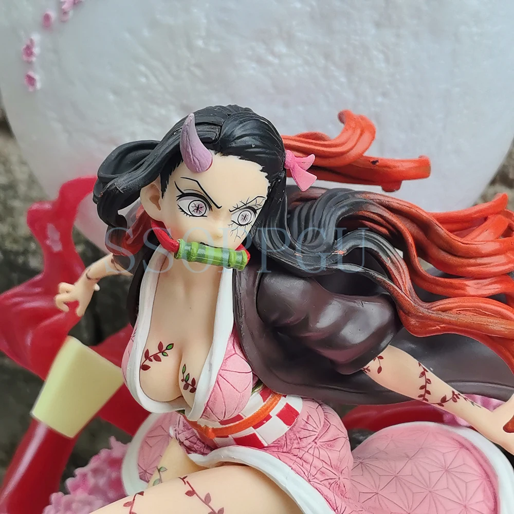 42cm Kamado Nezuko Figure Anime Girl PVC Action Figure Toy Game Statue Light Adult Collection Model Doll Gift - Image 5