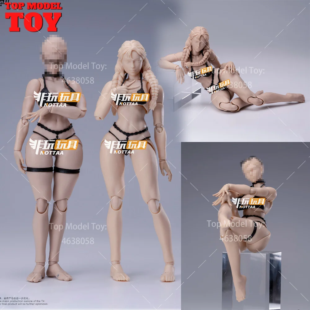 Notaman NT-04 1/12 Scale Female Body 16cm Girl Action Figure Joint Body and Head Sculpt 6'' Soldier Super Flexible Body Model