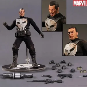 Marvel 1/12 Mezco Ant Punisher Sdcc Cloth Movable 6-inch Figure Doll Hand-made Model White Penalty Uncle Skull Carving Toys