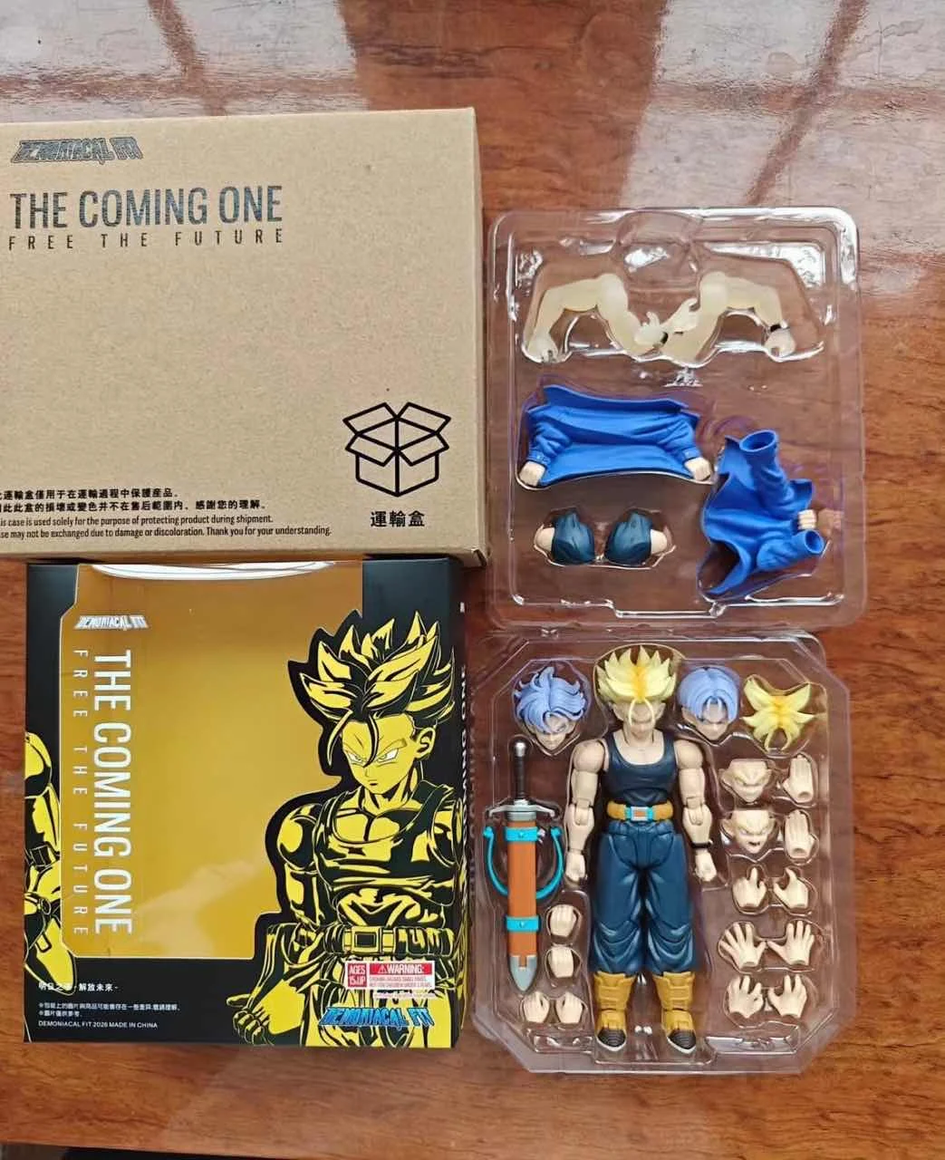 In Stock New Demoniacal Fit Dragon Ball Z Shf Super Saiyan Trunks Action Figure The Coming One Free The Future Figures Anime Toy