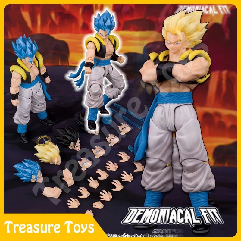 Demoniacal Fit Gogeta Figure Dragon Ball Z Super Saiyan Blue Hero Waltz Gogeta The Supreme Dance Anime Action Figure Toys Gifts