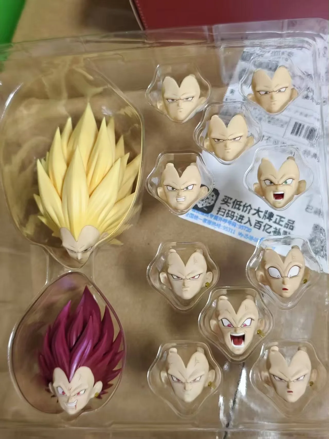 New Product RECUSTOM Studio Dragon Ball Z Destruction God Vegeta Heads Accessories Headsculpt Anime Action Figure Toys Gifts - Image 3