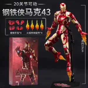 Marvel MK38MK33MK35 Iron Man Moveable Model Toy Non-Luminous Collectible Figure Birthday Gift For Boys Action Figure Collectible - Image 16