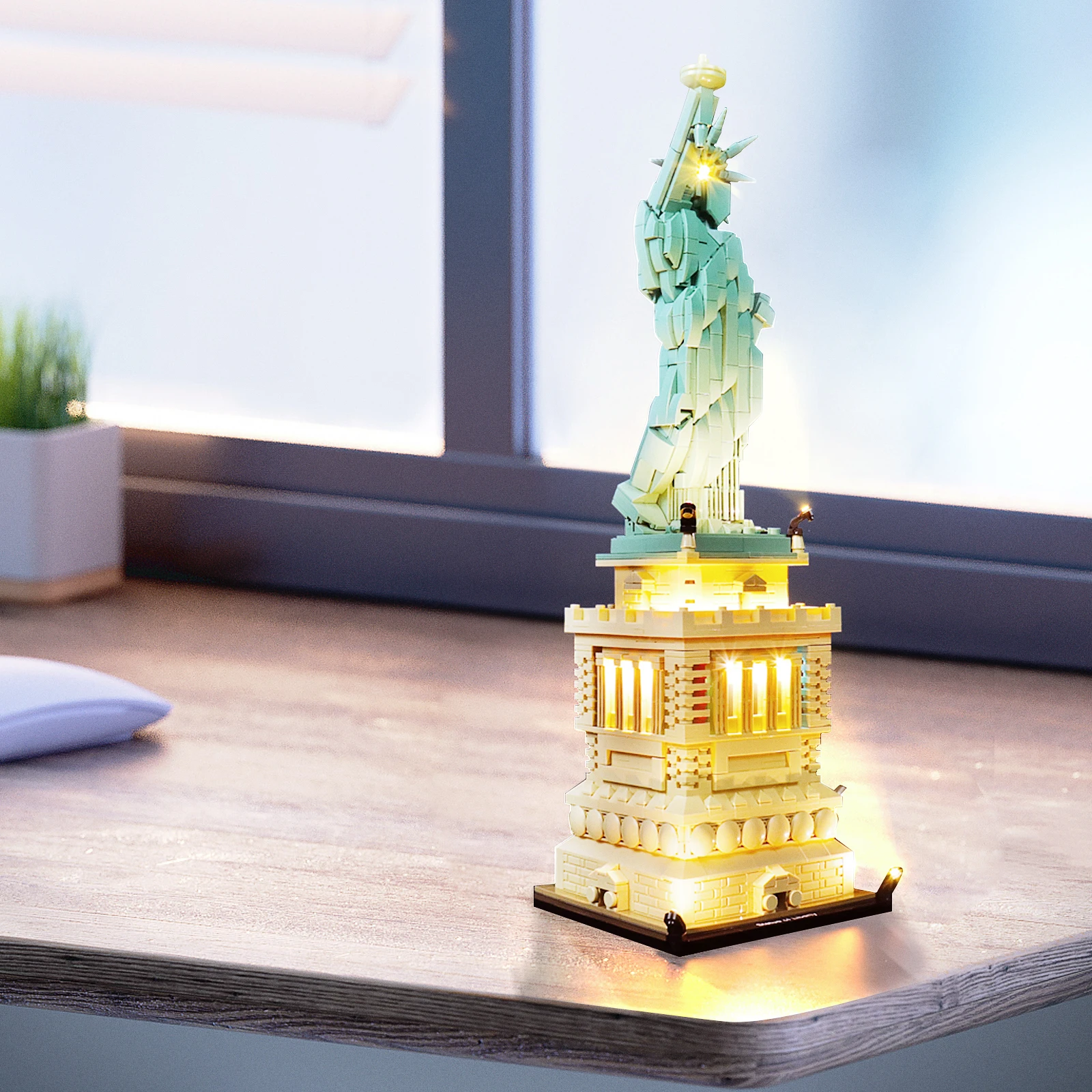 Vonado LED Lighting Set for 21042 Statue of Liberty Collectible Bricks Toy Light Kit, Not Included the Building Model - Image 3