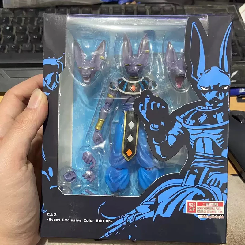 Shf Dragon Ball Z Figures Beerus Super God of Destruction Anime Action Figures PVC Statue Collection Model Toys Kids Gift