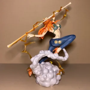 Bandai Action One Piece Anime Figure Nami Baseball Bat Model Ornaments Peripheral Gifts Doll Collection Decoration Kids Toys