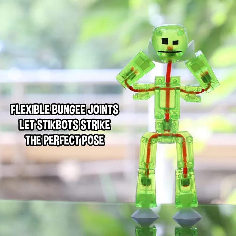 Suction Cup Sucker Sticky Robot Toys Collectable Action Figures Toy Create Stop Motion Animation Great for Kids Ages 4+