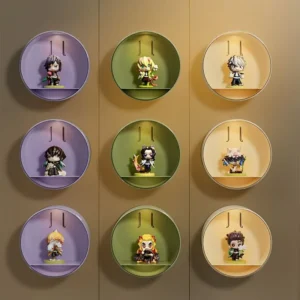 Wall-Mounted No-Drill Acrylic Display Case for Collectibles Transparent Dustproof Organizer for Blind Box Toys and Figurines