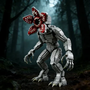 Giant Carnivorous Plant Devil Figure Building Bricks Kit Detailed Model for Desktop Decoration and Collectors