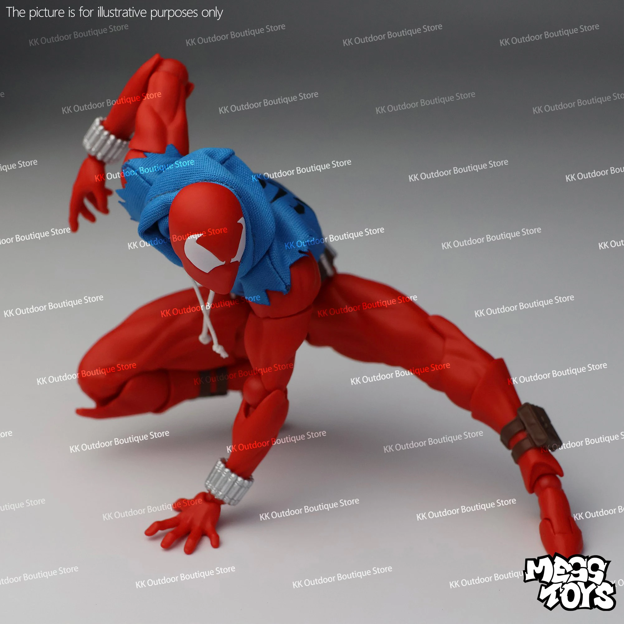 In Stock Mess Toys Scarlet Hero Scarlet Spider Man Messtoys Spiderman Anime Action Figure Figurine Statue Model Gifts Kids Toys - Image 6