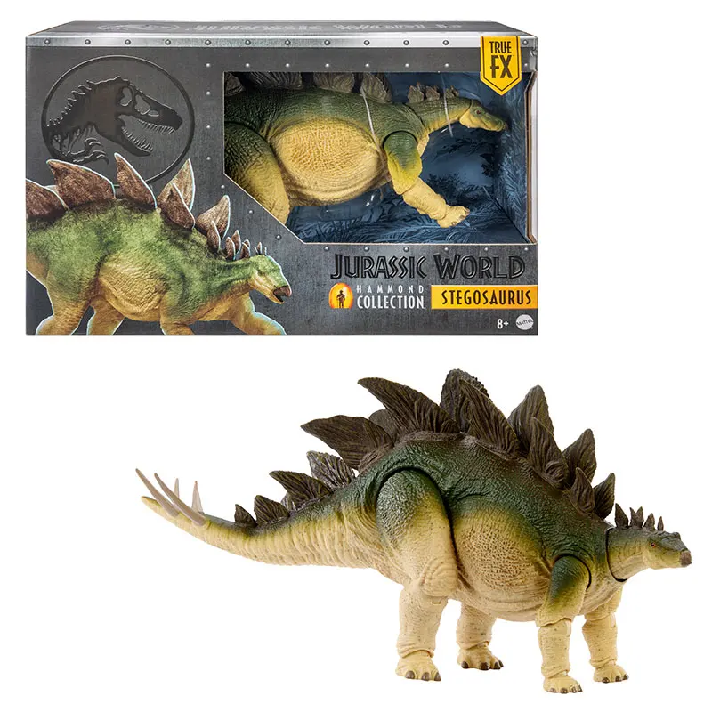 Jurassic World Stegosaurus Toy Model Hammond Collection Dinosaur Figure Children Movie Animal Collectible Kids Playset Gift - Image 7