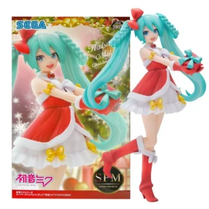 21CM Anime Hatsune Miku Christmas 2022 Figure Model Toy Gift Collection Action Figure PVC Super Scenery Standing Doll