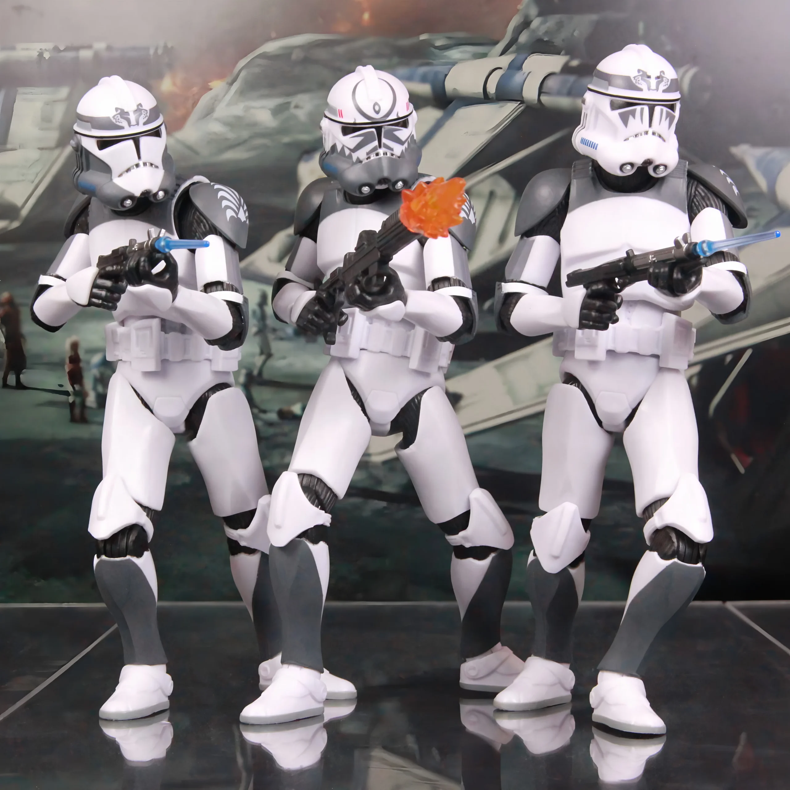 New Body(JOV3.0) – Star Wars 104th Trooper Wolf Pack Boost Sinker Comet Kamino ARC Trooper Grey Team 6″ Action Figure Clone Toys