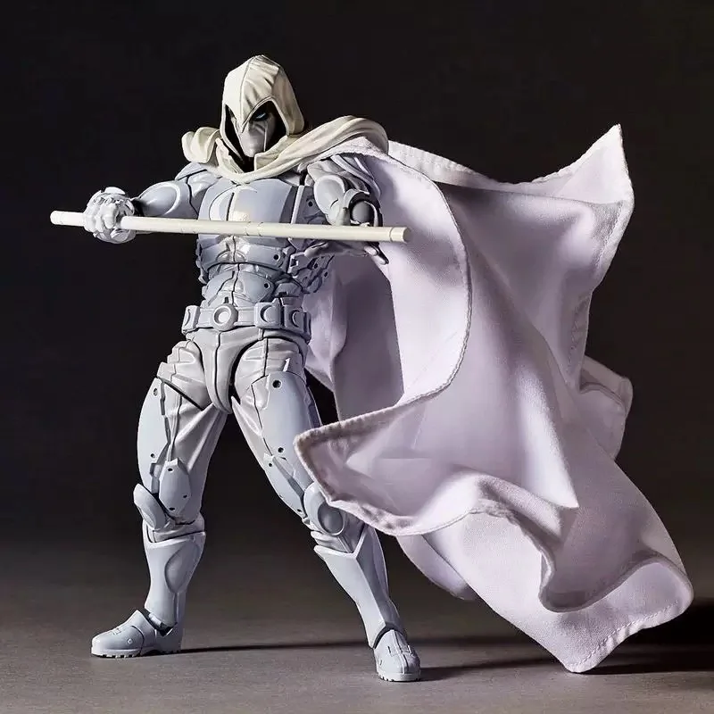 Moon Knight Figure Revoltech AMAZING YAMAGUCHI Avengers Marc Spector Winter Soldier Action Figurine PVC Movable Model Toys Gifts - Image 3