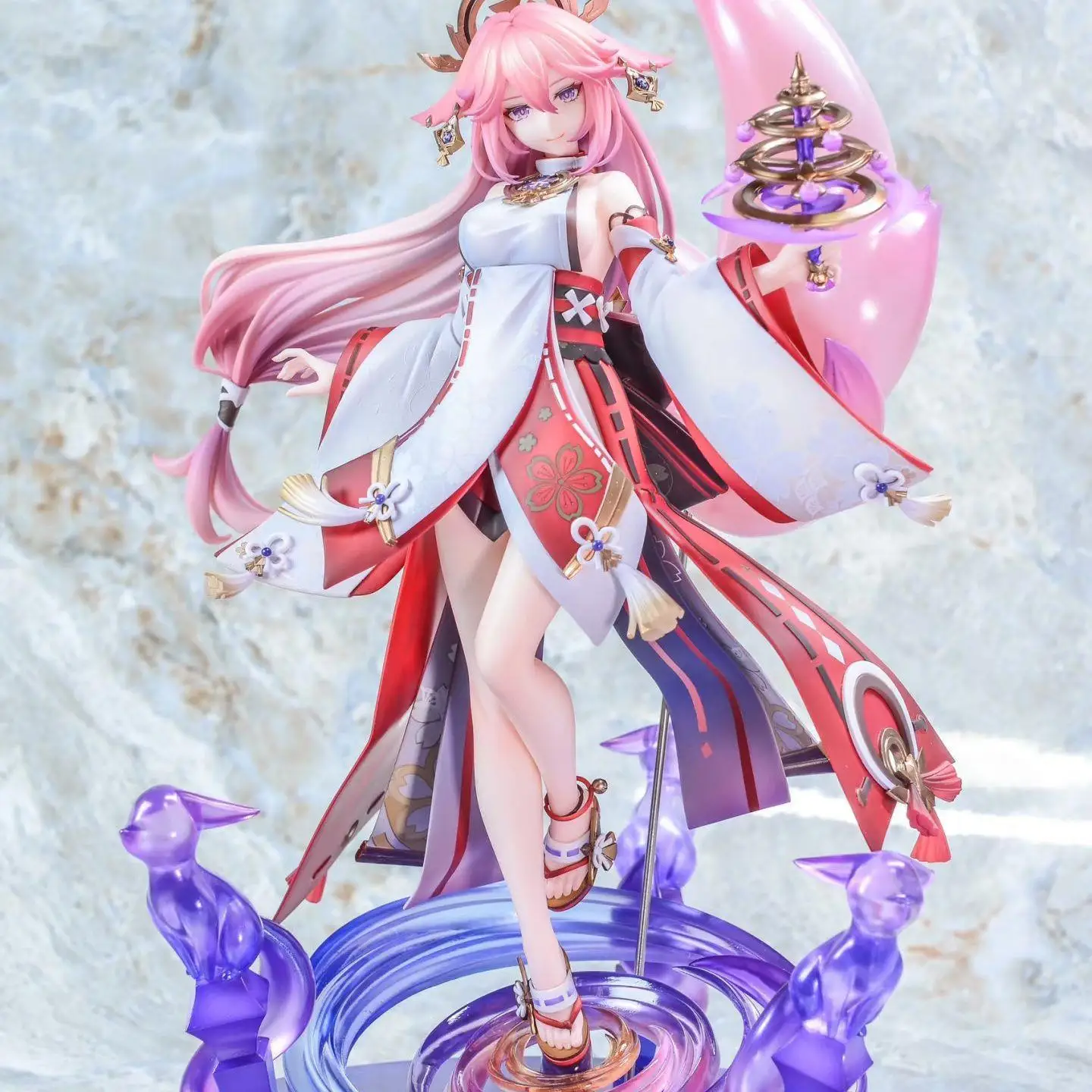 Genshin Impact Yae Miko Figure Game Peripherals PVC Action Figurine Kids Toys Model Collectible Ornaments GIFT