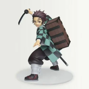Demon Slayer Anime 20cm Kamado Tanjirou Backpack Action Figure Model Scene PVC Toys Doll Decoration Gift