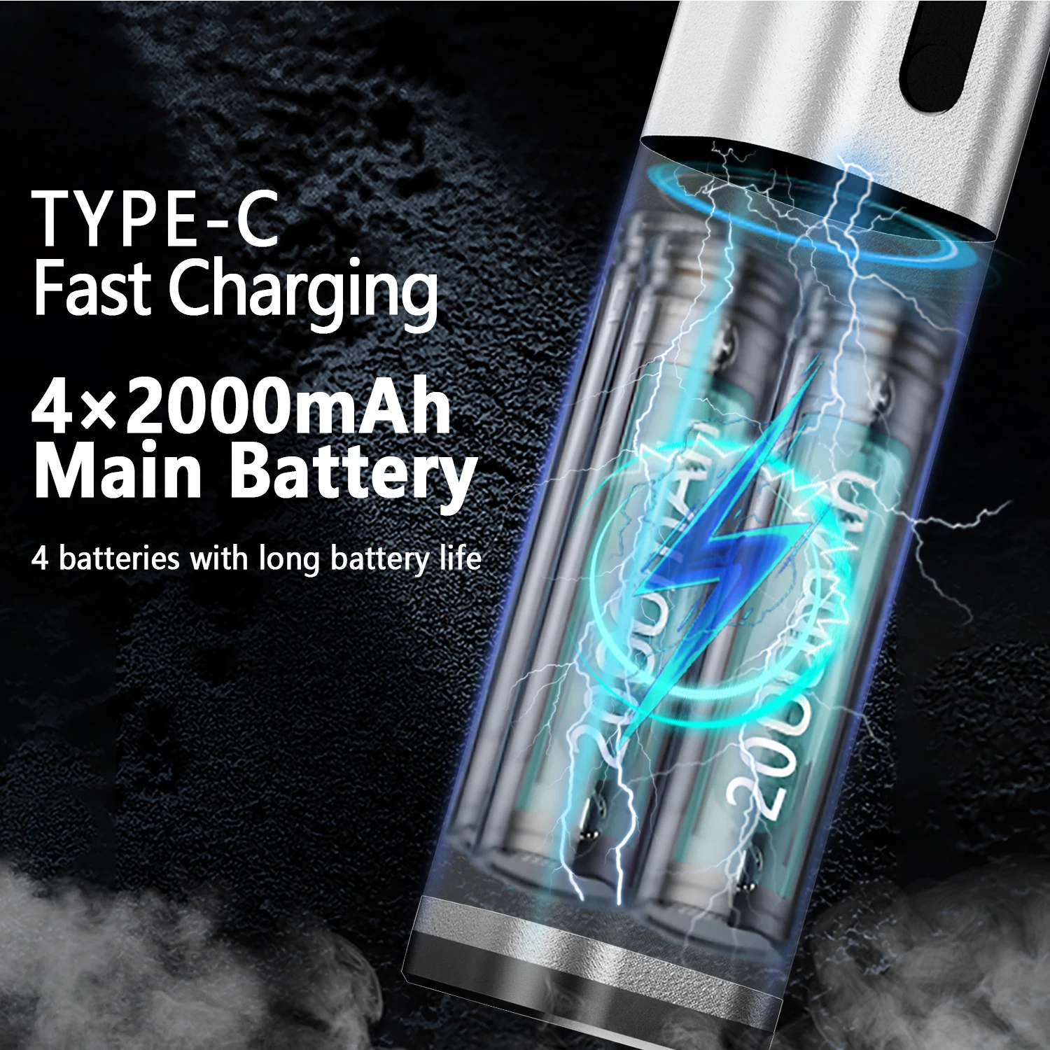 LED Display 120000RPM Brushless Jet Fan Electric Air Duster Mini Turbo Fan Dust Removal Jet Dry Blower Handheld Compressed - Image 4
