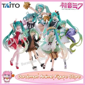 In Stock Original Taito Hatsune Miku Fashion Series Collection Anime Kawaii Hatsune Miku Figures Model Toys Gifts for Fans