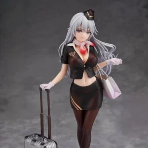 24cm Stewardess Series Shiori Kuwahara Figure Artwork Statue Airline Uniform Collectible Birthday Christmas Gifts Toy Fans