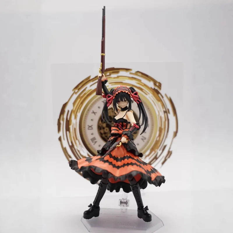 New Figma585 DATE A LIVE Tokisaki Kurumi Action Figure Tide Decoration ACGN Desktop Decoration Birthday Gift