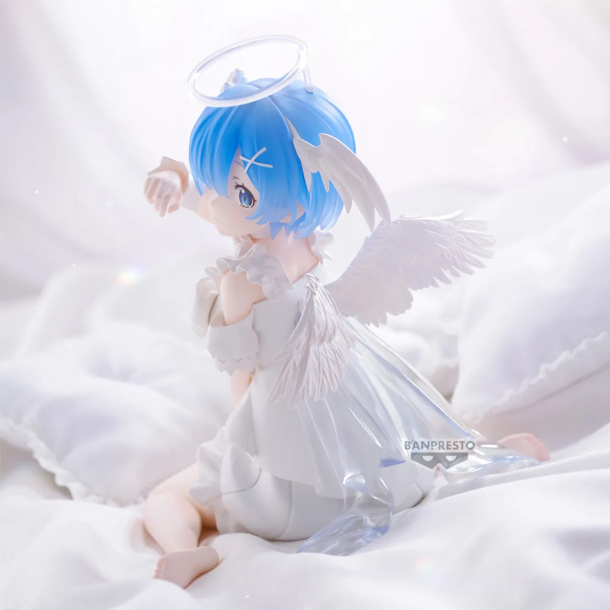 BANPRESTO Re: Life A Different World From Zero -Relax Time- Ram Rem Sweet Angel Ver. PVC 13CM Anime Action Figures Model Toy