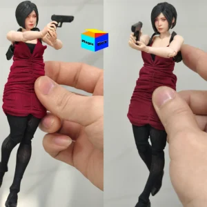 Handmade 1/12 Scale Female Soldier Ada Wong Mysterious Spy Head Carving Accessories For 6in Romankey SHF Action Figures Model