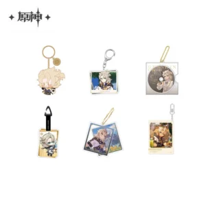 Sunsyea Official Genshin Impact Merch From miHoYo Albedo Keychain Pendant Anime Collection