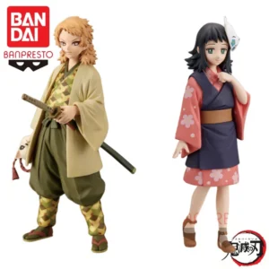 in stock BANDAI Original BANPRESTO Demon Slayer 20 Sabito Makomo Model Doll Brand New Boxed Anime Action Figures Toys