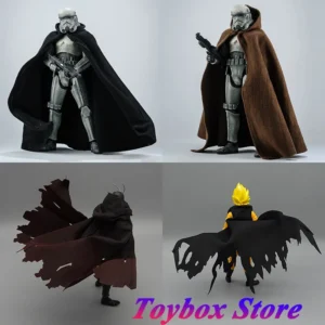 1/12 Scale Man Female Soldier Mini Handsome Cape Clothes Accessory Hooded Rippped Cloak Decors For 6" Figurine Hobby Ornament