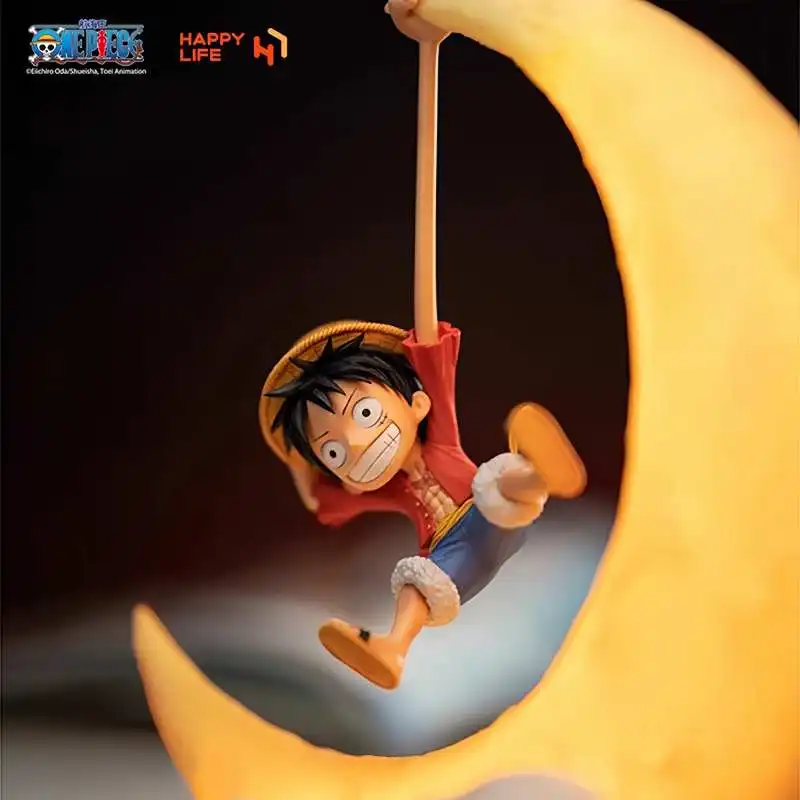 One Piece Original Luffy Night Light Anime Peripheral Desktop Decoration Magnetic Control Moon Lamp Children Funny Holiday Gifts - Image 4