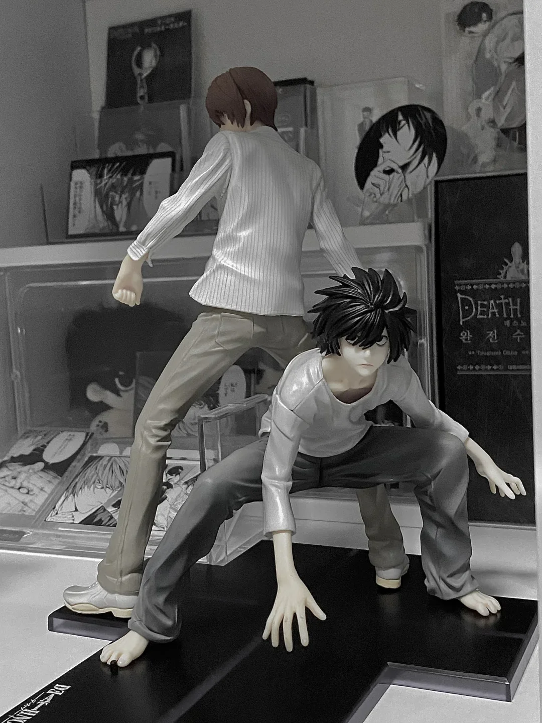 Anime Death Note L Lawliet Figure Yagami Action Figure Figurine Collectible Model Doll Toys Boy Birthday Gift Desktop Decoration