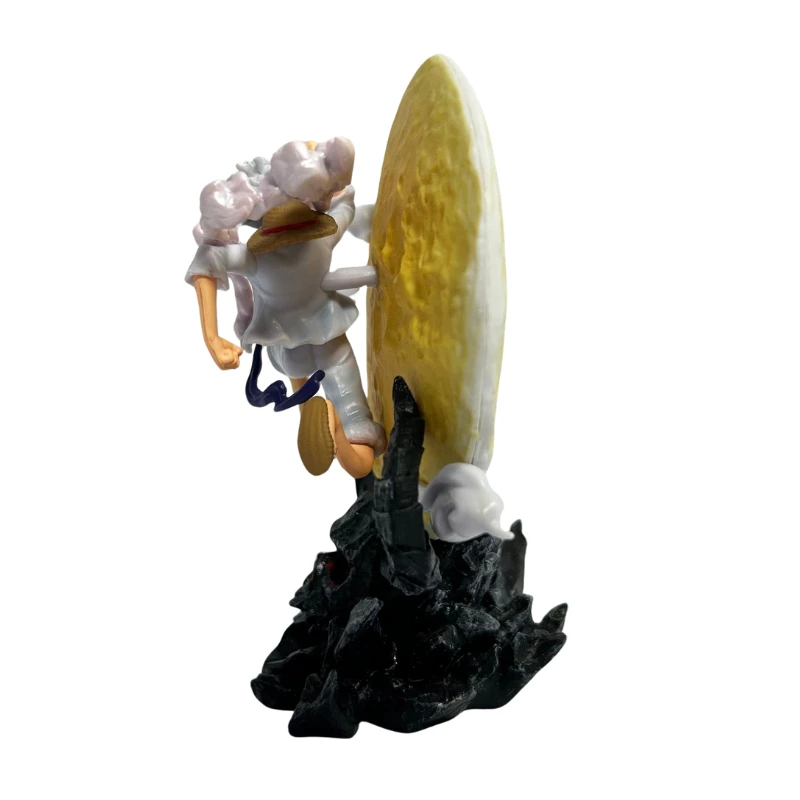 14cm ﻿Anime Luffy One Piece Figure Gear 5 Luffy Figurine Statue Doll Ornament Collection PVC Model Toys Birthday Gift Kids