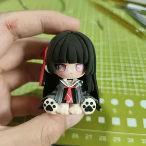 Wuthering Waves Chisa Cute Version Sitting Pose Anime Figure Model Statue Collection Desktop Decoration Ornament Toy Gift