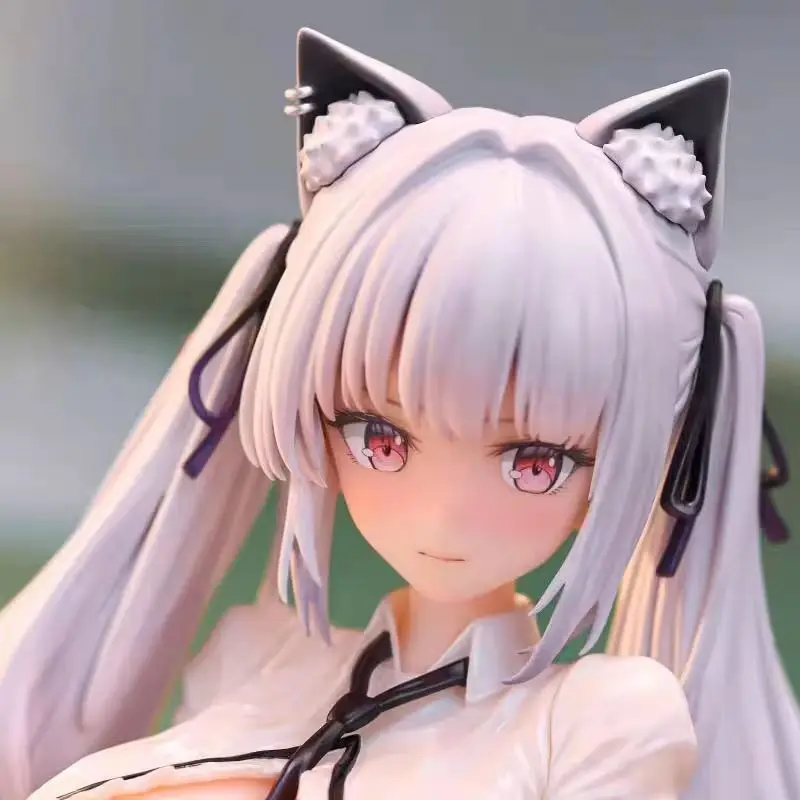 Alvina Cat Ear Girl Cartoon Figure Model Desktop Decoration Collectible Ornament Gift for Fans Action Figure Toy