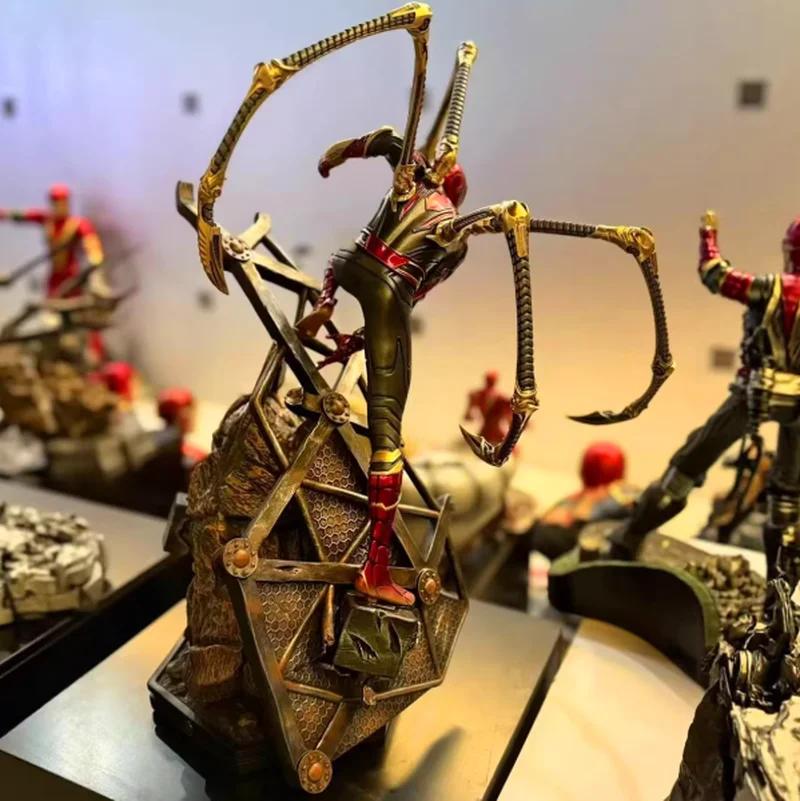 New Product In Stock Spider Man Figurine Avengers: Endgame Marvel Peripheral Steel Battle Suit Model Ornament Birthday Gift - Image 6