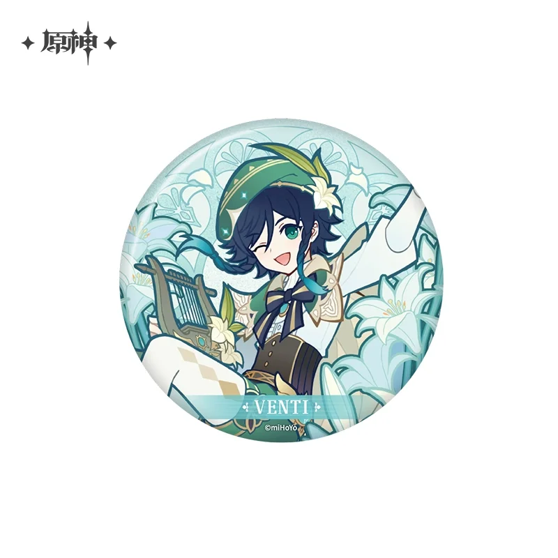 Sunsyea Official Genshin Impact Merch From miHoYo Venti Badge Anime Collection - Image 5