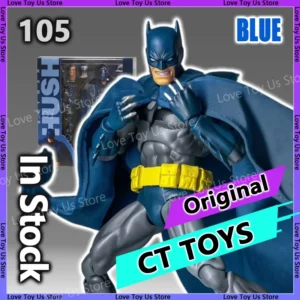 New CT Toys Blue Batman Hush Blue Version Mafex 105 BatMan Black Version Dc Anime Action Figure Figurine Model Statue Gifts Toys