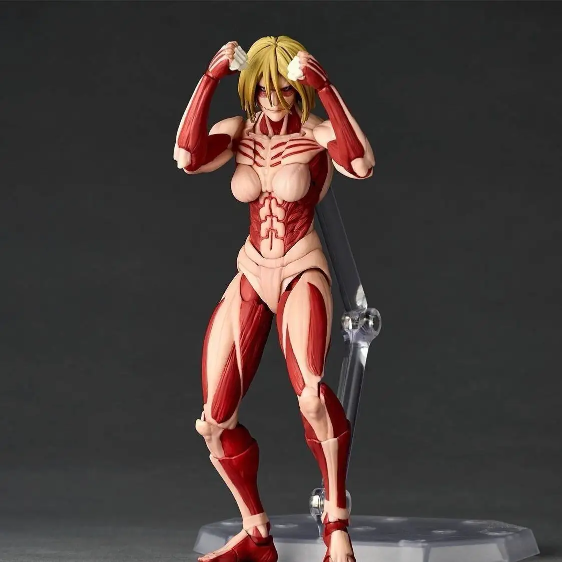 Attack on Titan Figure Revoltech Female Titan Action Figures Amazing Yamaguchi Annie Leonhart Girl Titan Figurine PVC Model Toys