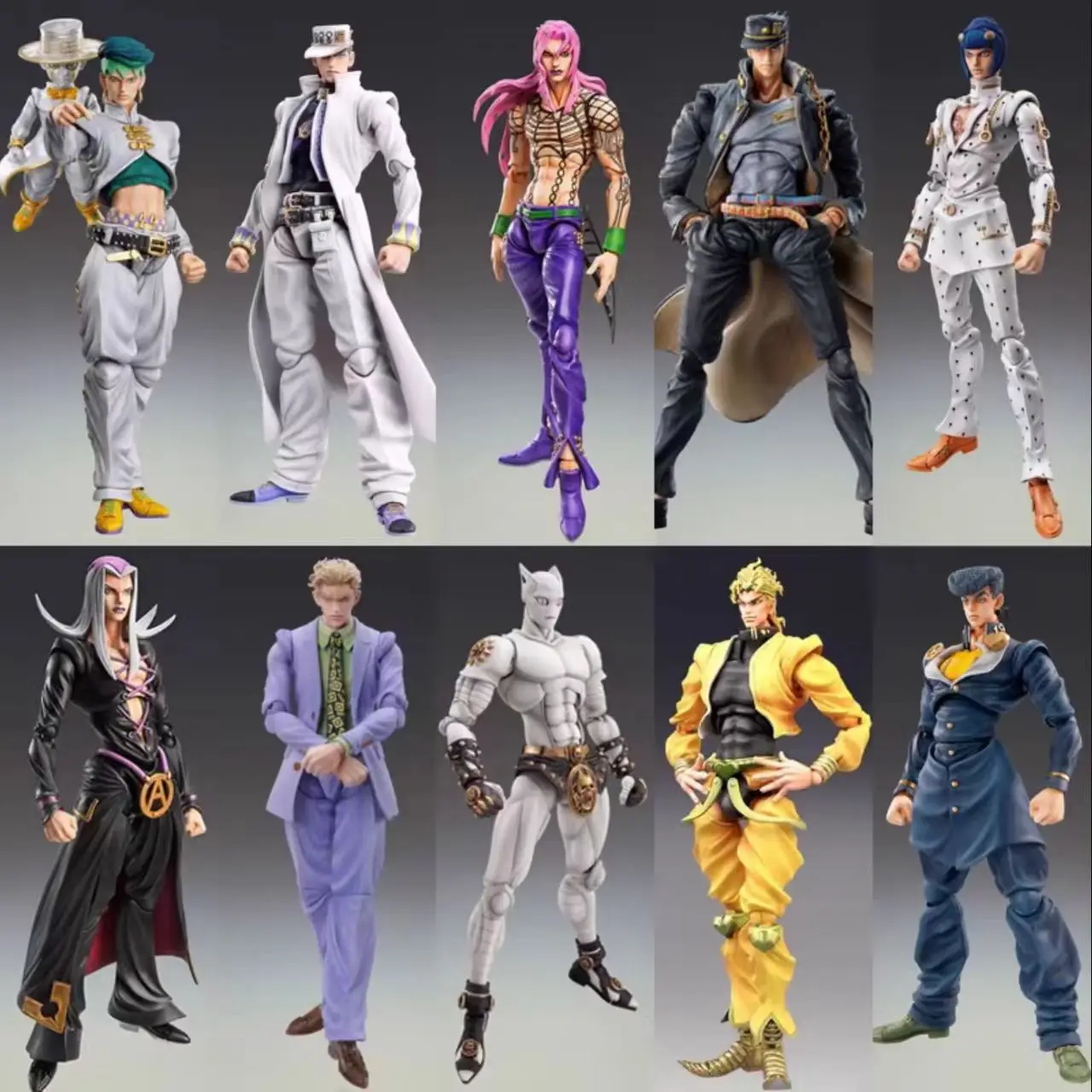 JoJo’s Bizarre Adventure Anime Figure Blind Box 10-30cm Jolyne Cujoh Jotaro Kujo Action Figure Collectible Toy Random Character