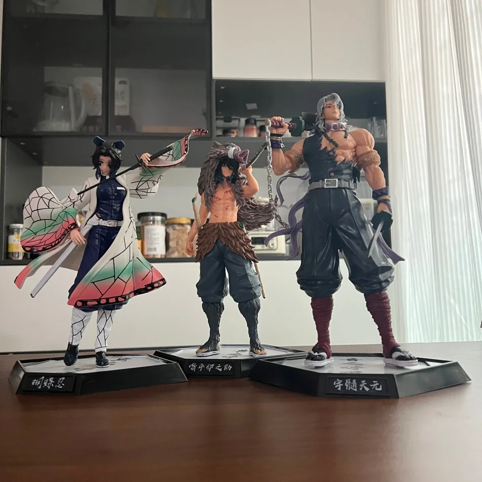 Anime Demon Slayer Figure Kamado Tanjirou Nezuko Action Figure PVC Model Toys Zenitsu Figurine Inosuke Kimetsu Yaiba Figura Gift