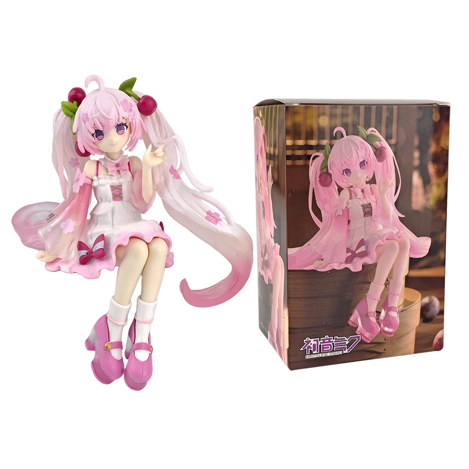 Hot Hatsune Miku Anime figure Pink dress Sakura Miku 2025 Ver PVC model action toys Cherry pink  blossom collect decoration gift