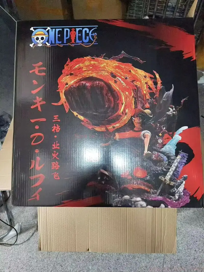 One Piece Luffy Gear 3 Anime Figure 2025 New Hot Red Roc PVC Model Statue with LED Light Collectible Decor Birthday Gift Toy - Image 5