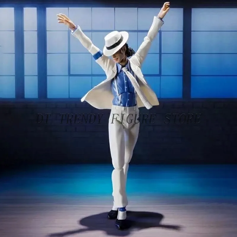 14cm SHF Michael Jackson Action Figure Smooth Criminal Moonwalk PVC MovableMichael Jackson Collection Model Ornament Toys Gifts - Image 5