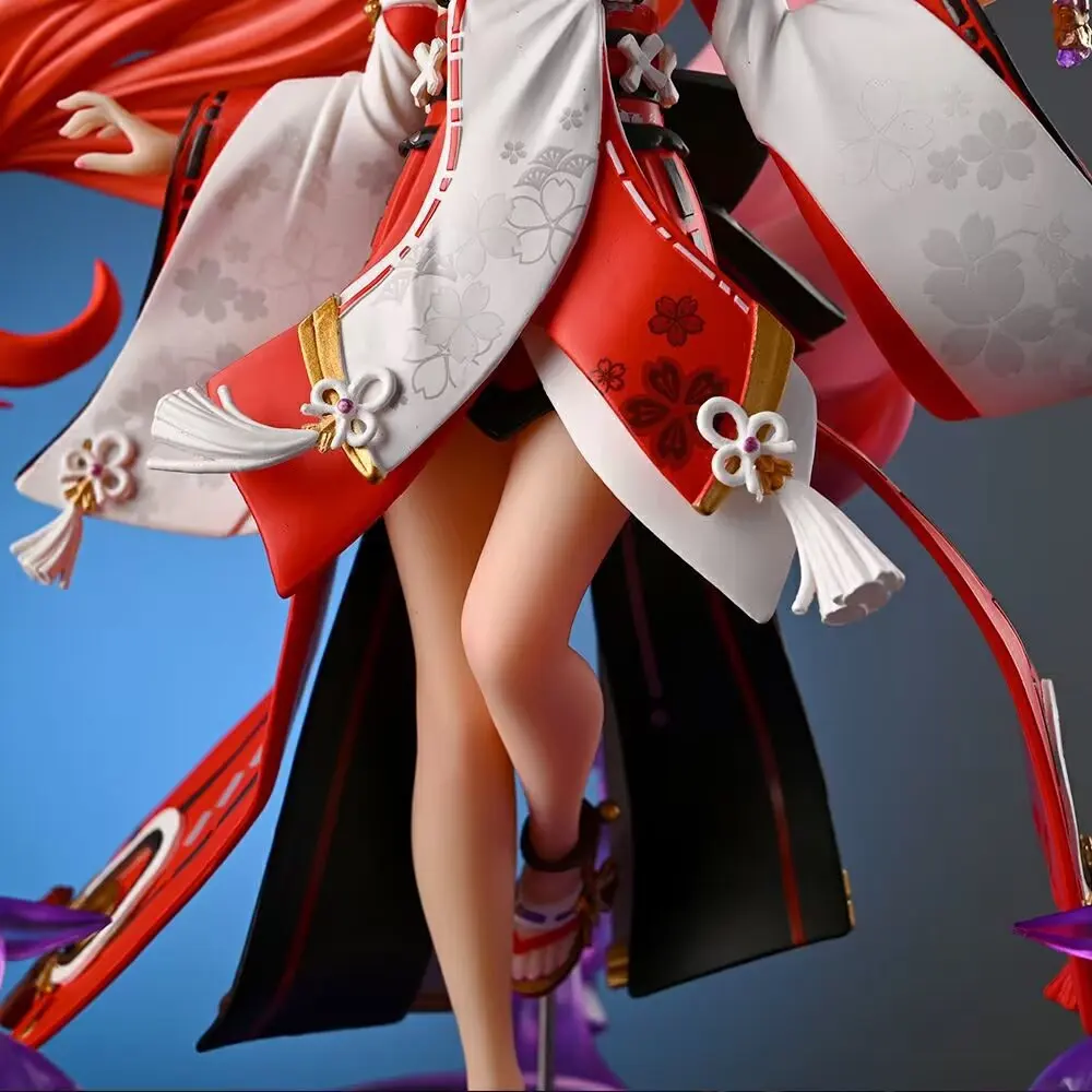 24cm Anime Figure Genshin Impact Gk Yae Miko Fox Pvc Action Figurine Desktop Ornament Decoration Model Statue Toys For Kids Gift - Image 4