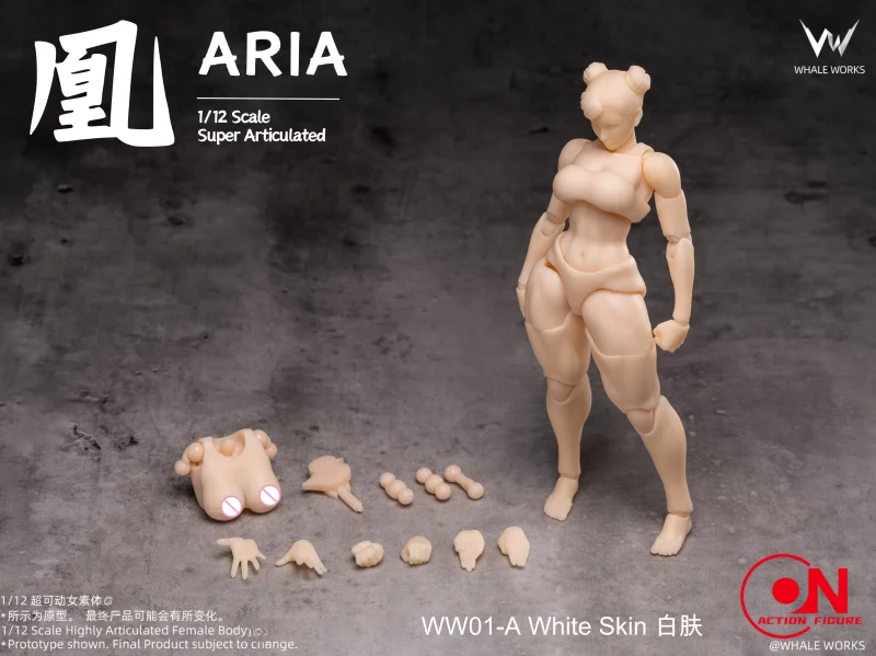 WHALE WORKS WW01/02 1/12 Scale Female Body Action Figure And Movable Eye For 6inch Female Soldier Doll - Image 10