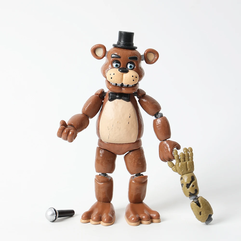 5 Inch Freddy Bonnie Chica Foxy Nightmare Articulated Toy Figure - Image 5