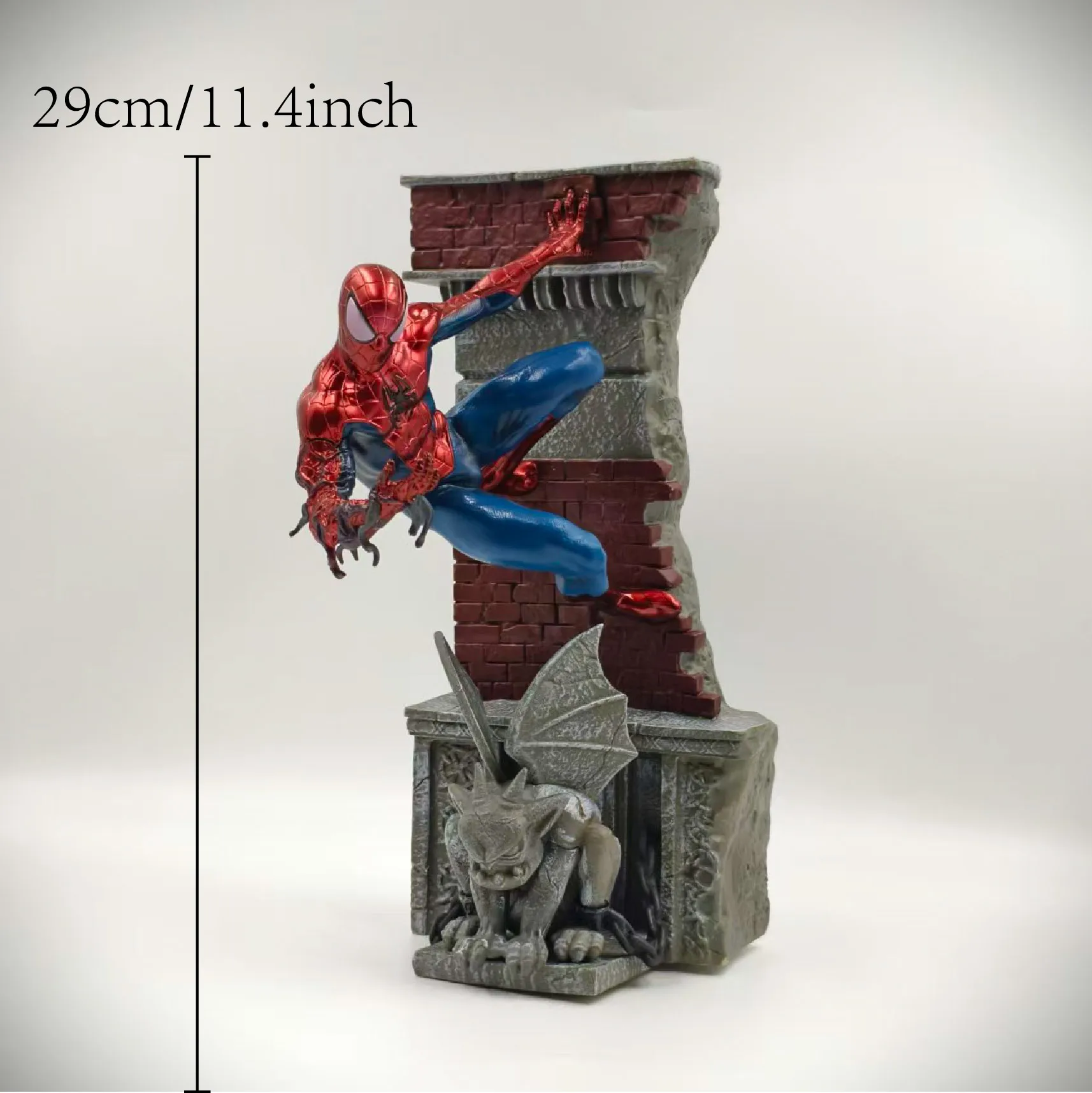 29cm 11.4 inch Anime Spider-Man Action Figures Pvc Statue Desktop Ornamen Collection Statue Model Decoration Room Desk Toys Chil