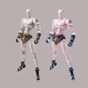 Jojo'S Bizarre Adventure Jojo Kira Yoshikage Killerqueen Anime Action Figurines Fashion Desktop Ornament Boy Toy Killer Queen